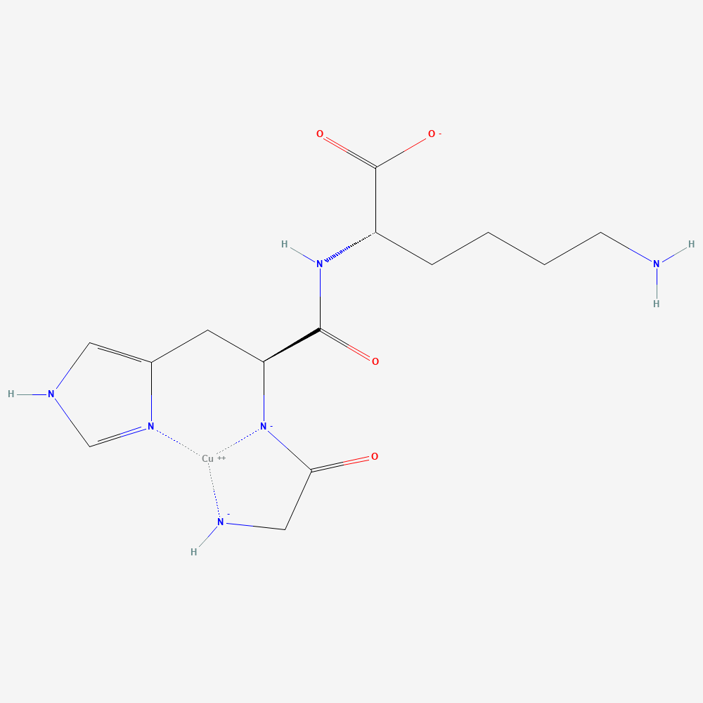 Structure moléculaire 2D — GHK-Cu